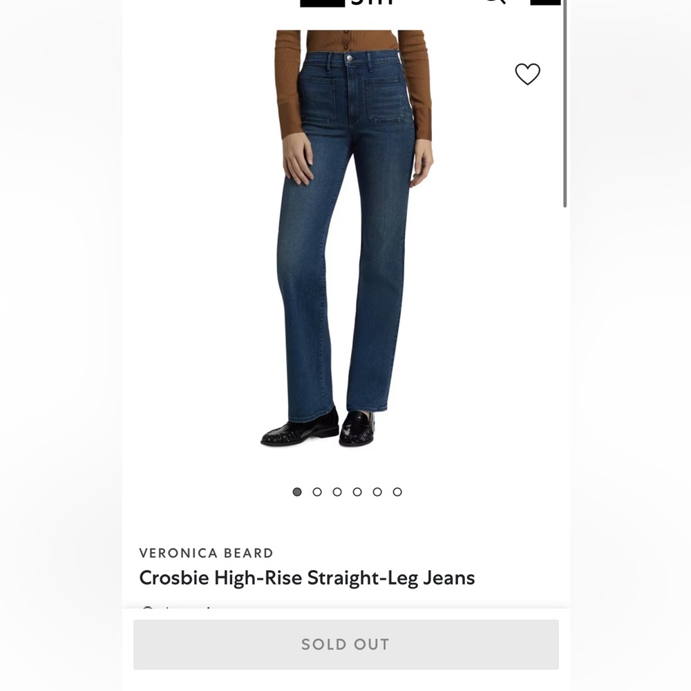 VERONICA BEARD
Crosbie High-Rise Straight-Leg Jeans